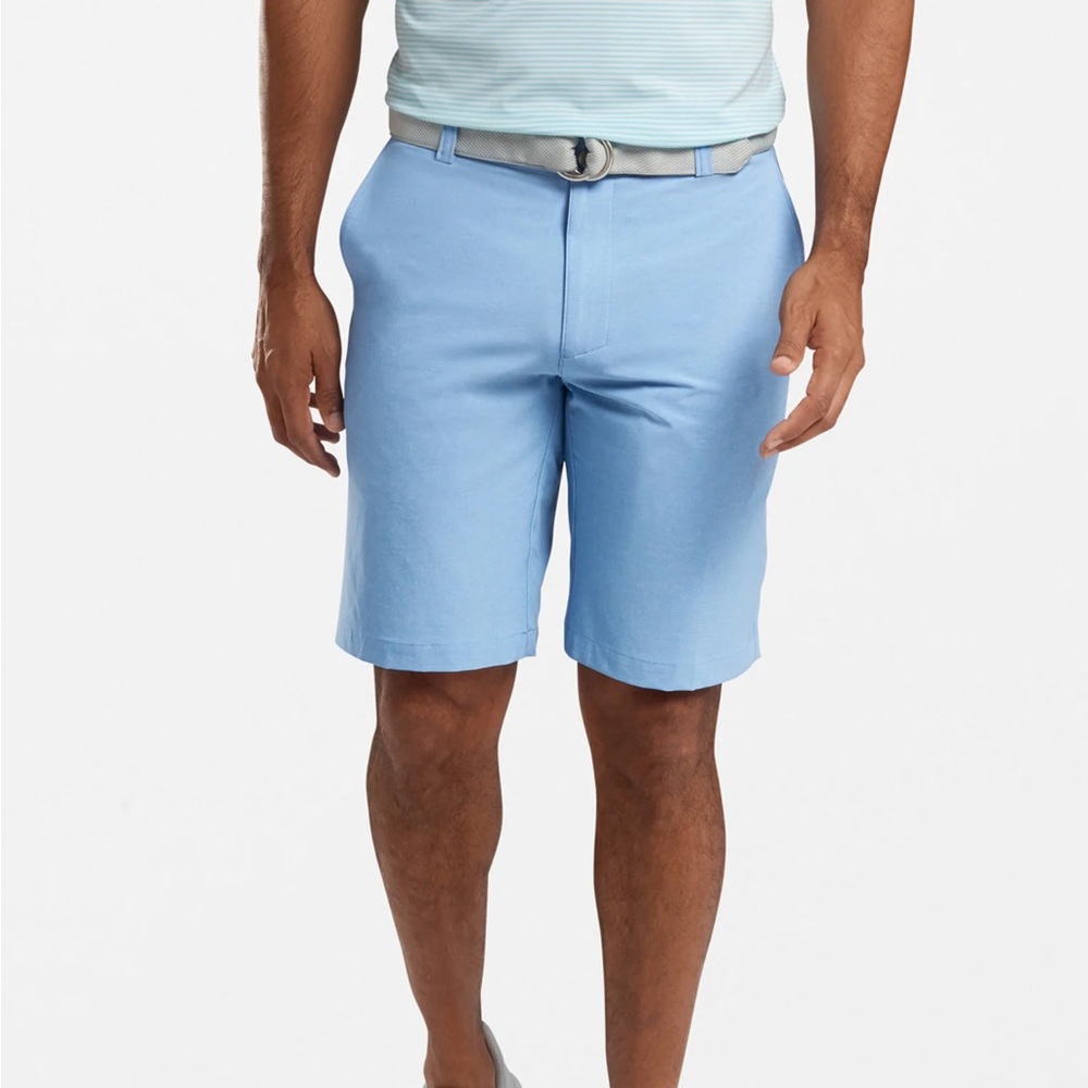 Peter Millar MENS Crown Sport Shackleford Performance Shorts Blue Size 40